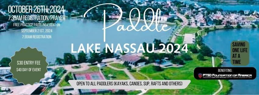 Paddle Lake Nassau-Supporting PTSD Foundation of America