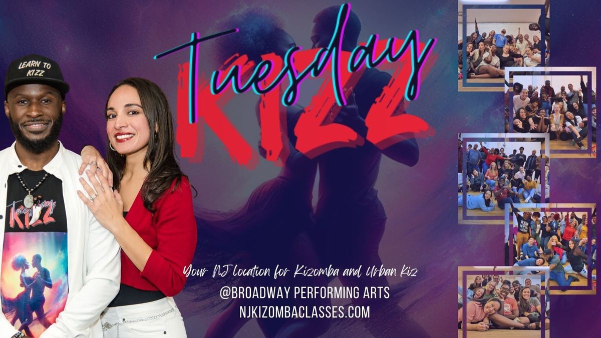 TuesdayKIZZ 8 wk Cycle: Beginner and Intermediate KIZOMBA Classes