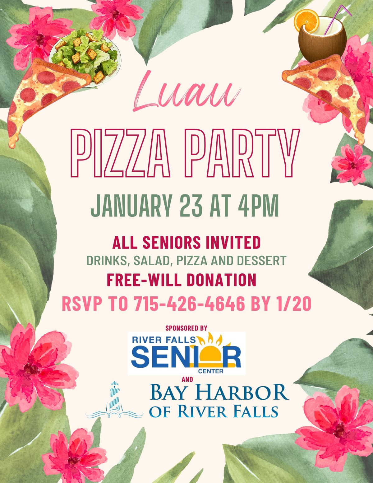 Luau Pizza Party