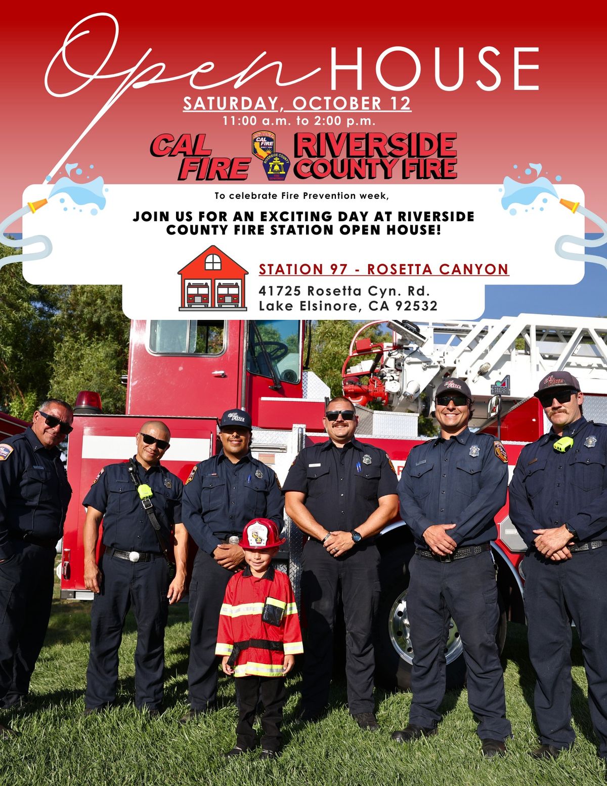 Fire Prevention Week Open House @ Station 97 Rosetta Canyon