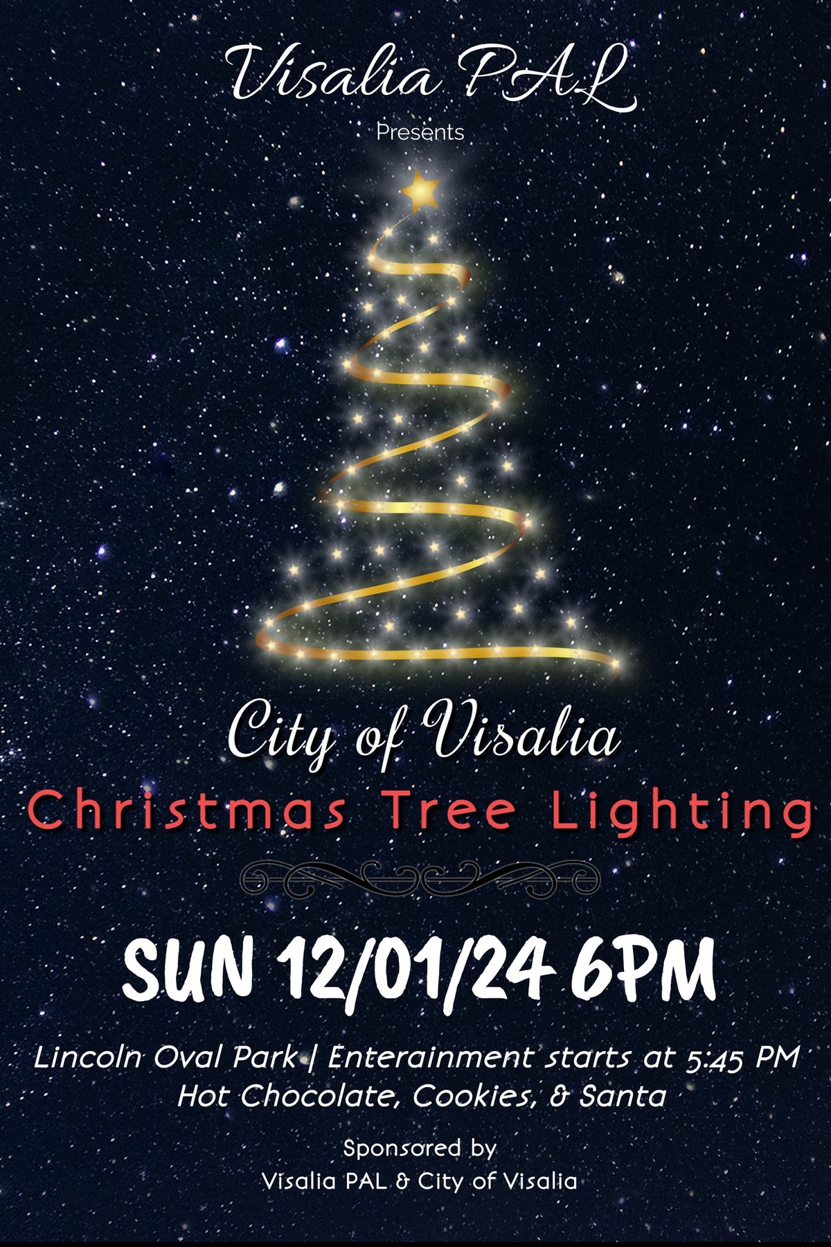 The Annual City of Visalia Christmas Tree Lighting