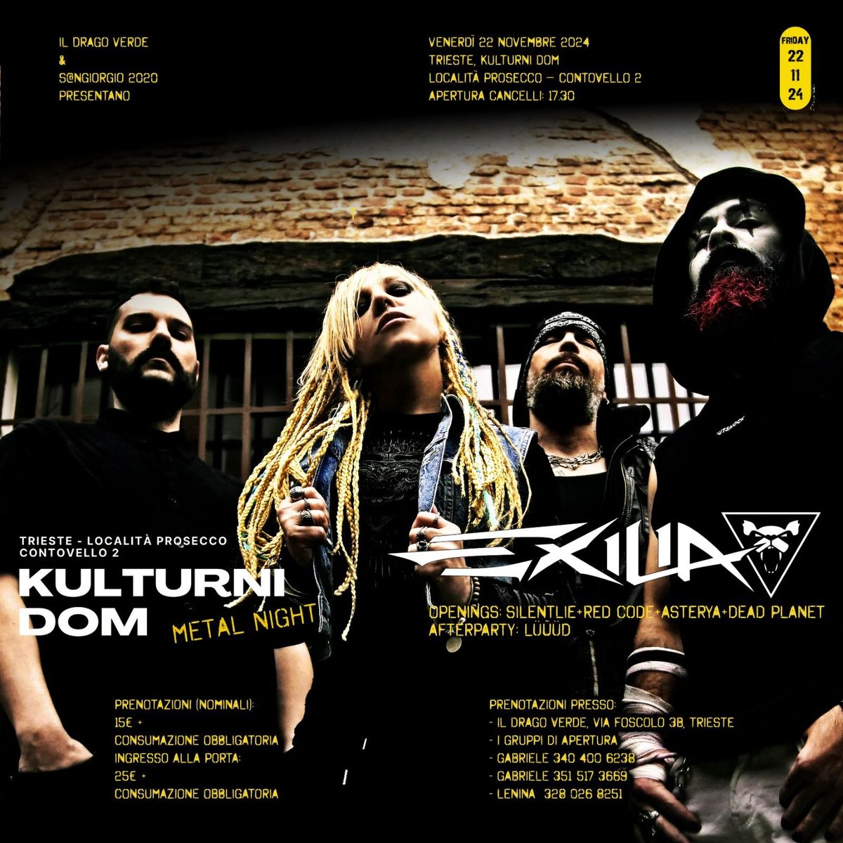 EXILIA live @ Kulturni Dom Metal Night