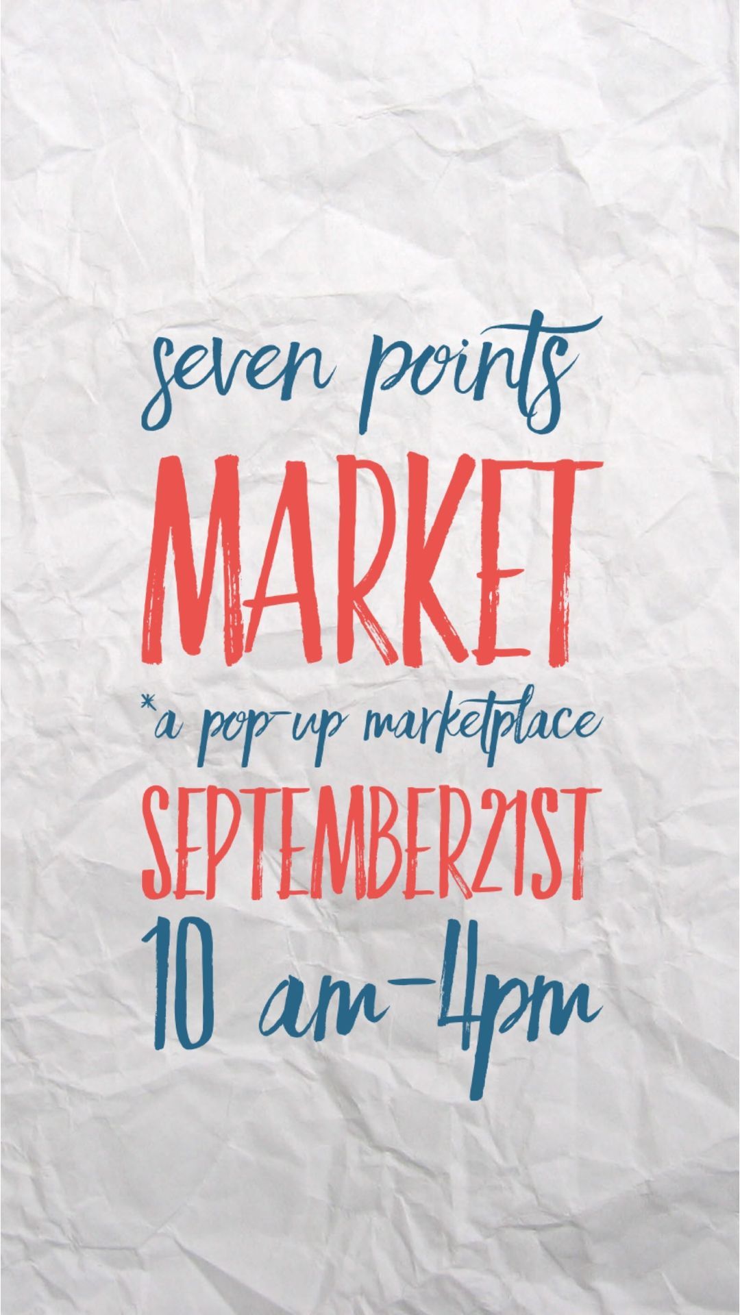 Seven Points Market *a pop-up marketplace 