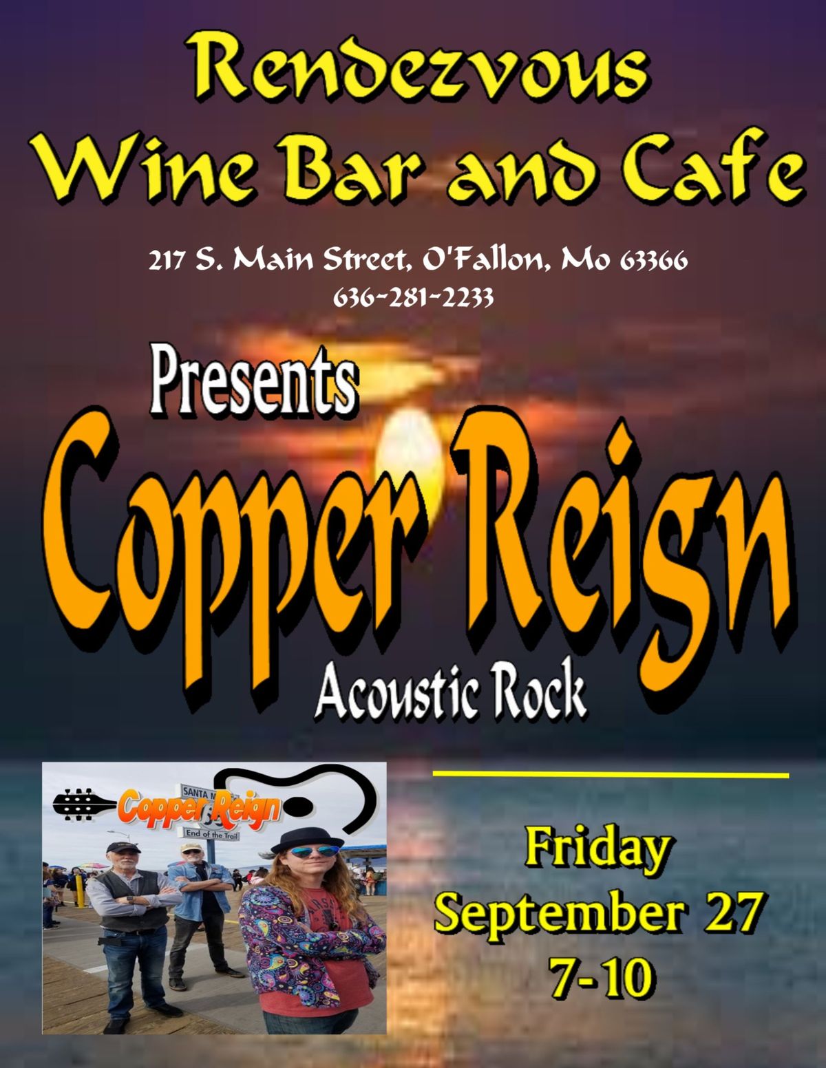 Copper Reign at Rendezvous Cafe and Wine Bar