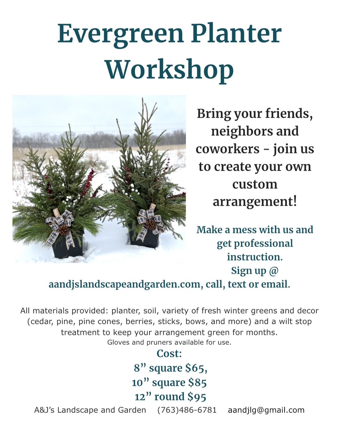 Evergreen Planter Workshop 