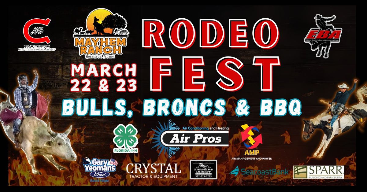 Mayhem Ranch Rodeo Fest: Bulls, Broncs & BBQ