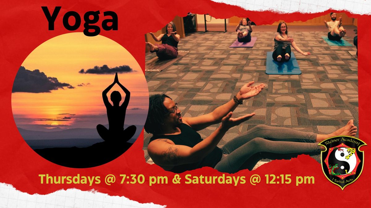 Yoga Class - Thursdays @ 7:30 pm - All Skill Levels Welcome!