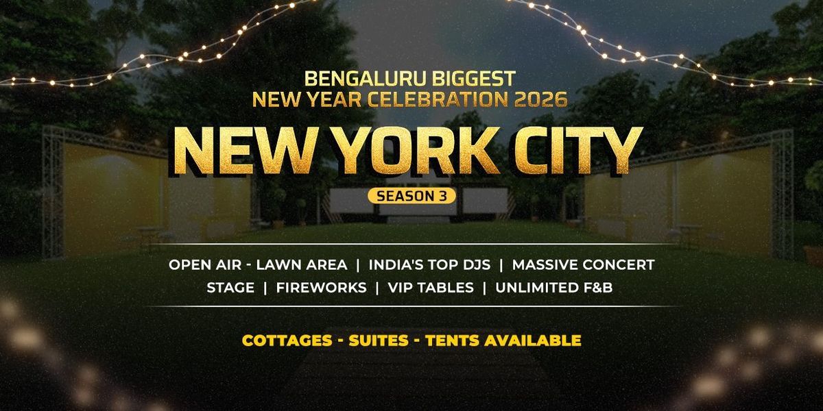 NEW YEAR Party 2026 - Biggest Open Air - Lawn Area