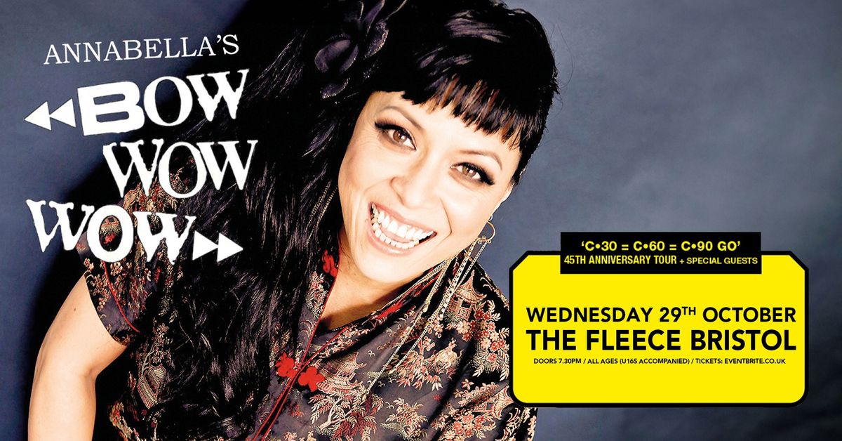 Bow Wow Wow at The Fleece, Bristol - Wed 29th Oct 2025