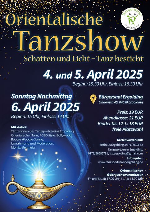 Orientalische Tanzshow des Tanzsportvereins Ergolding