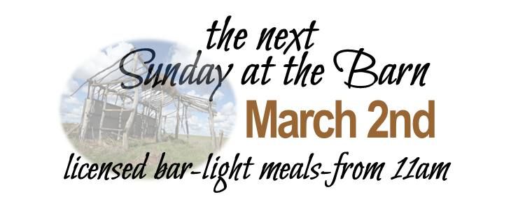 Sunday at The Barn - Live Music Venue - Open mic