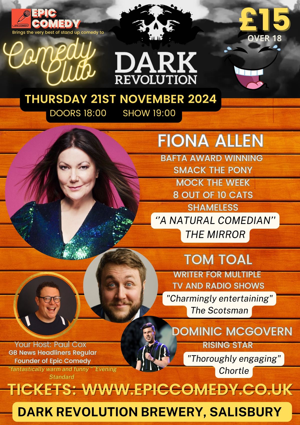 Epic Comedy Salisbury (Dark Revolution)  - 21st November 2024