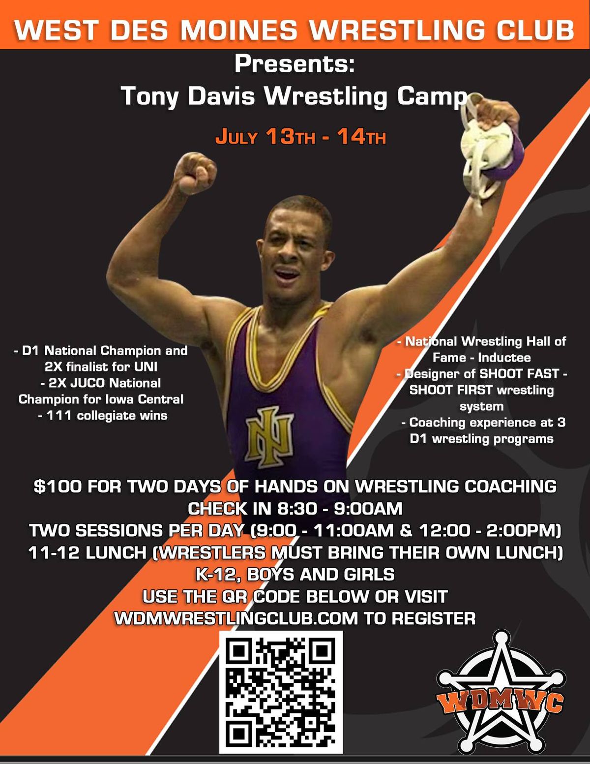 Tony Davis Wrestling Camp