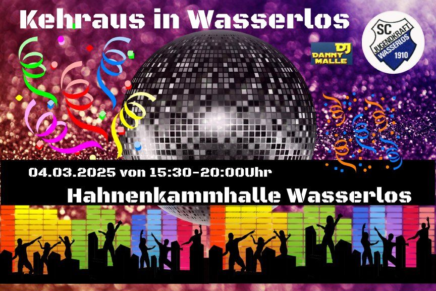 Kehraus nach dem Faschingsumzug in Wasserlos