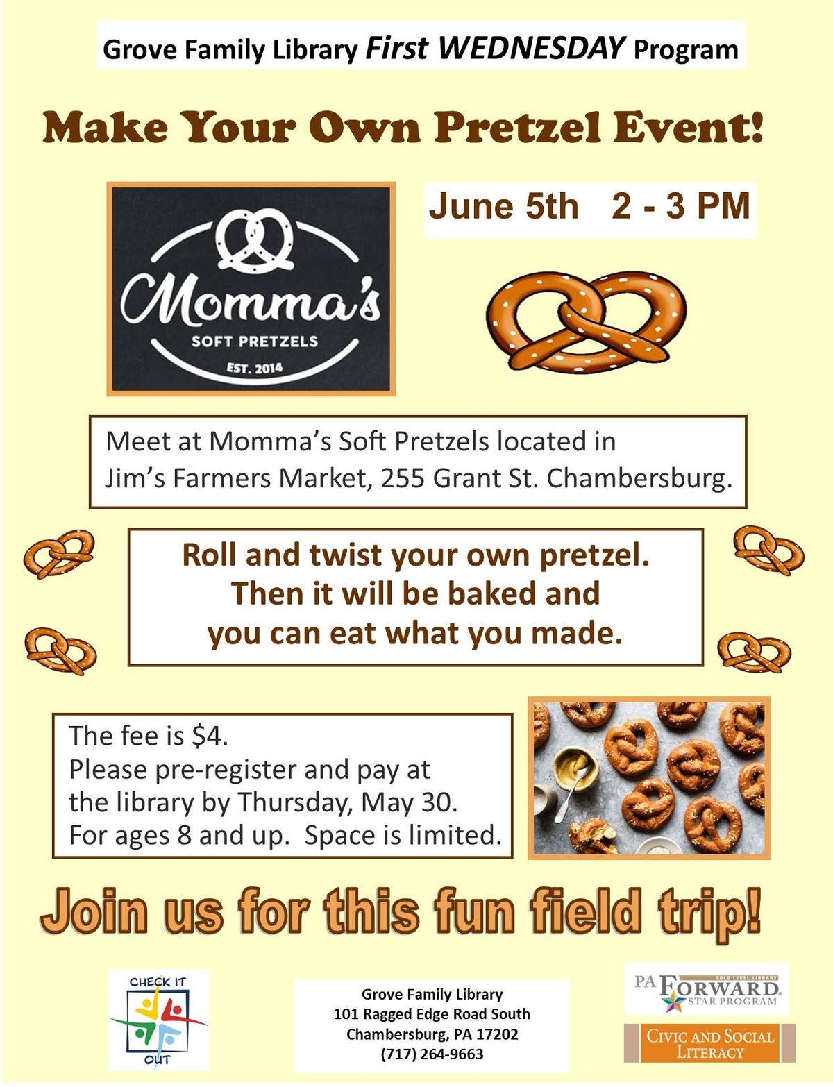 Make Your Own Pretzel Event!