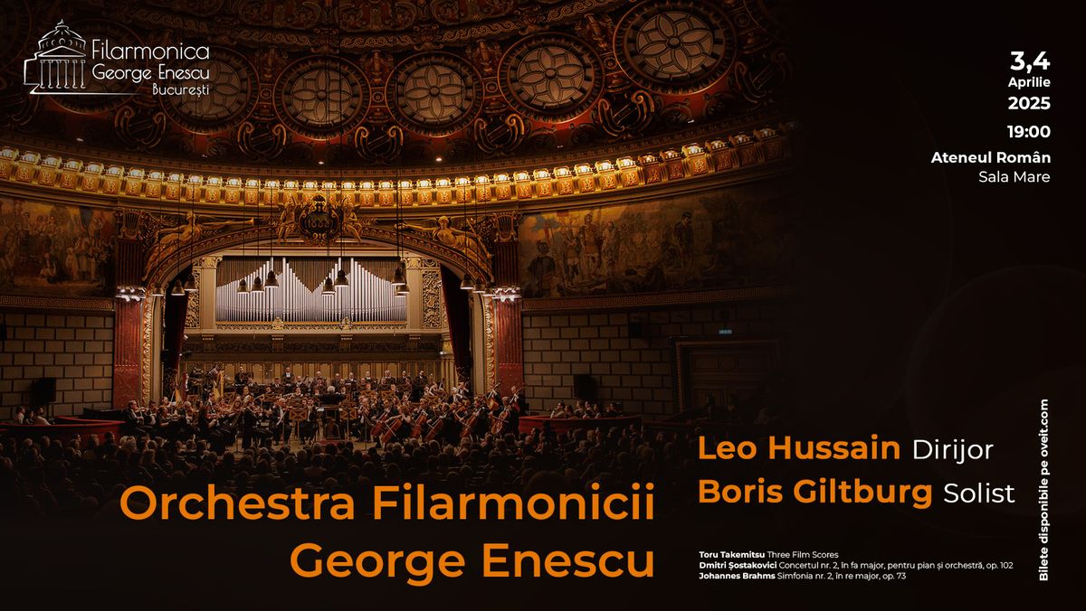 Concert simfonic Dirijor LEO HUSSAIN  Solist BORIS GILTBURG