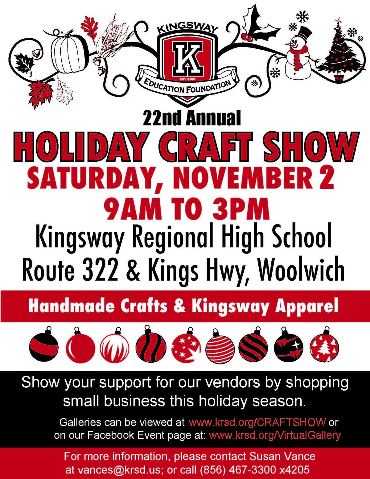 22nd  Annual KEF Holiday Craft Show