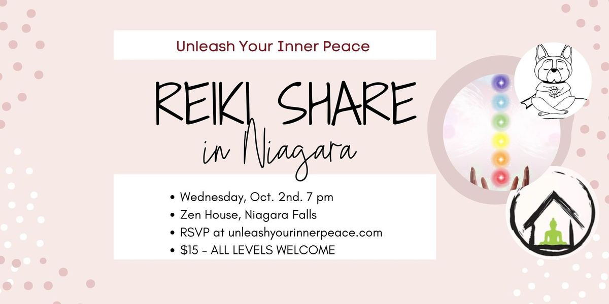 [NIAGARA] REIKI SHARE  Reiki Practice Night. All Levels. *new time* NEW MOON*