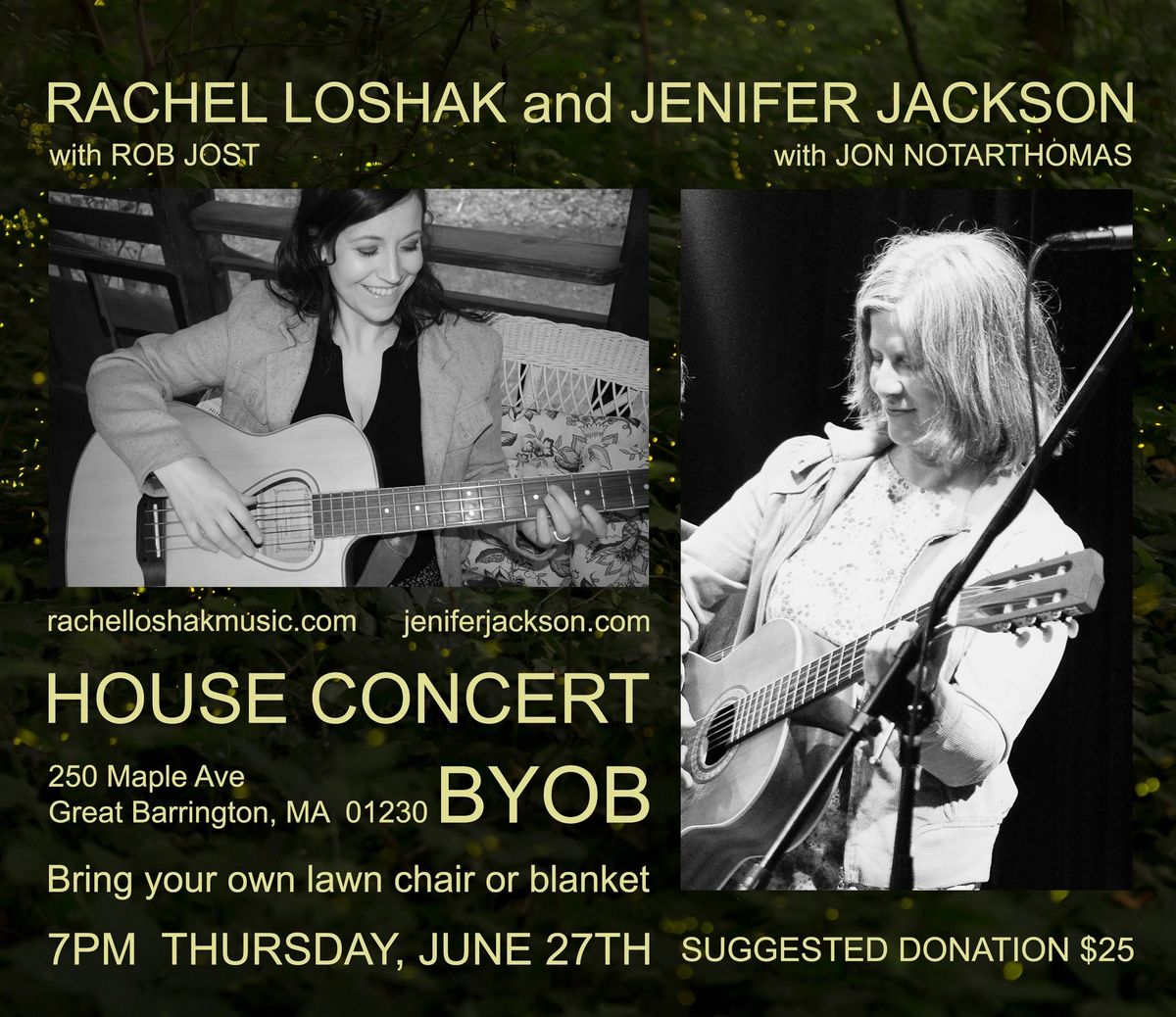 House Concert with Jenifer Jackson and Rachel Loshak