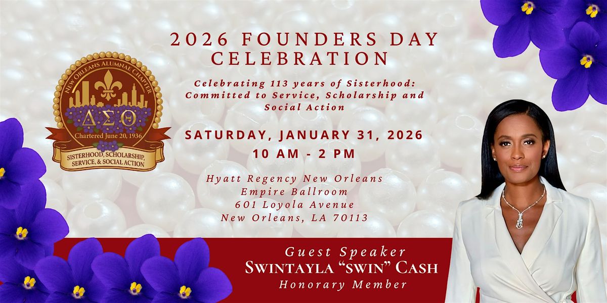 2026 NOA Delta Sigma Theta Sorority, Inc.  Founders Day Celebration