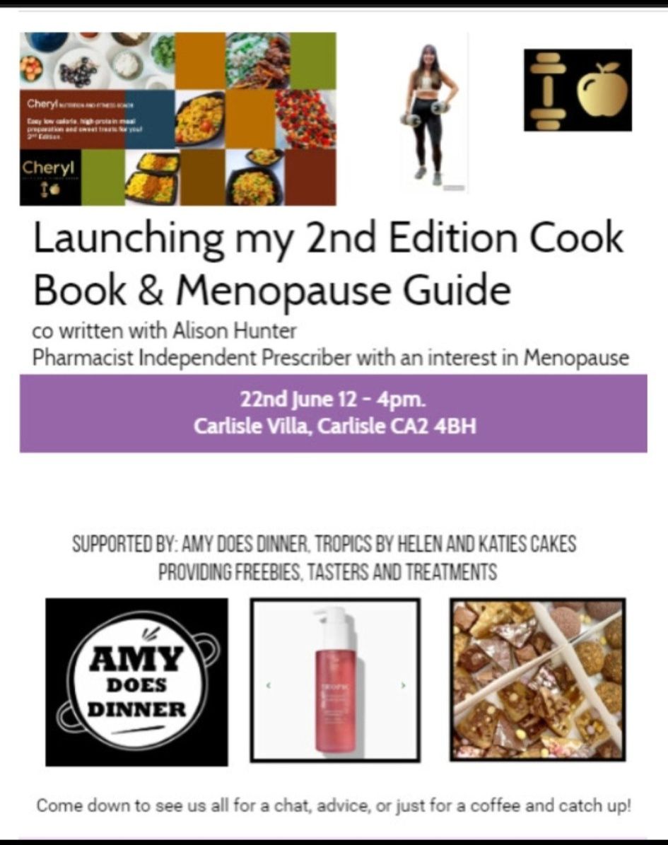 The launch of my new new cookbook and menopause guide 