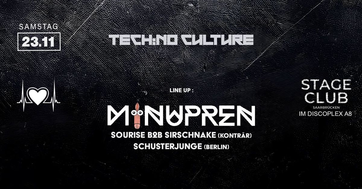 STAGE CLUB : TECH:NO CULTURE w\/ MINUPREN 