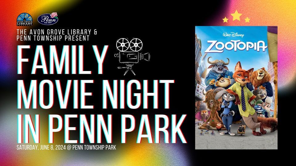 Family Movie Night in Penn Park: Zootopia