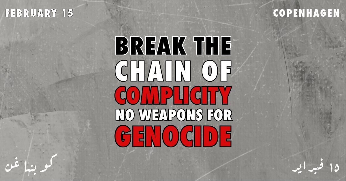 STORDEMONSTRATION: Break the Chain of Complicity