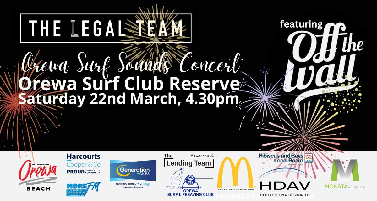 Orewa Surf Sounds Concert  (& Fireworks)