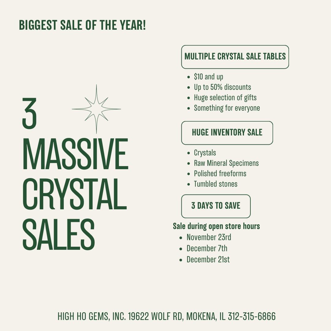 3 Massive Crystal Sales