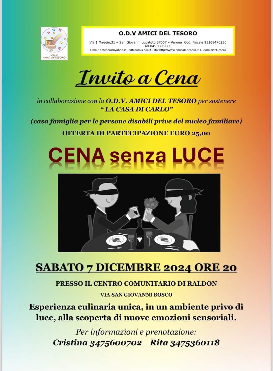 CENA SENZA LUCE