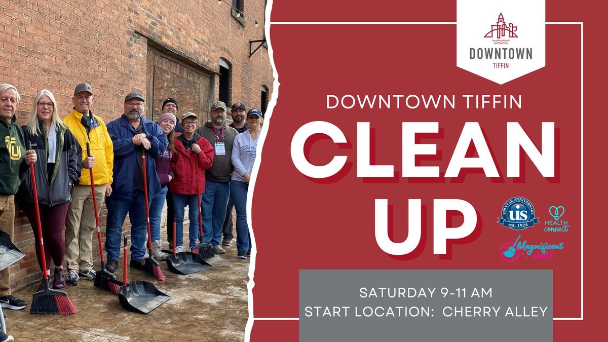 Downtown Clean-Up: August 17th at 9 am