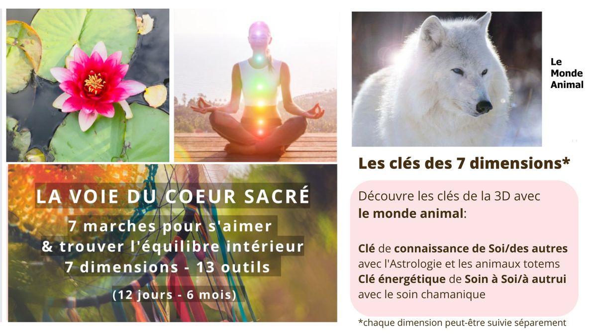 La Voie du Coeur Sacr\u00e9 - Initiation Chamanique - Monde Animal - 2 jours  (0.5\/2)