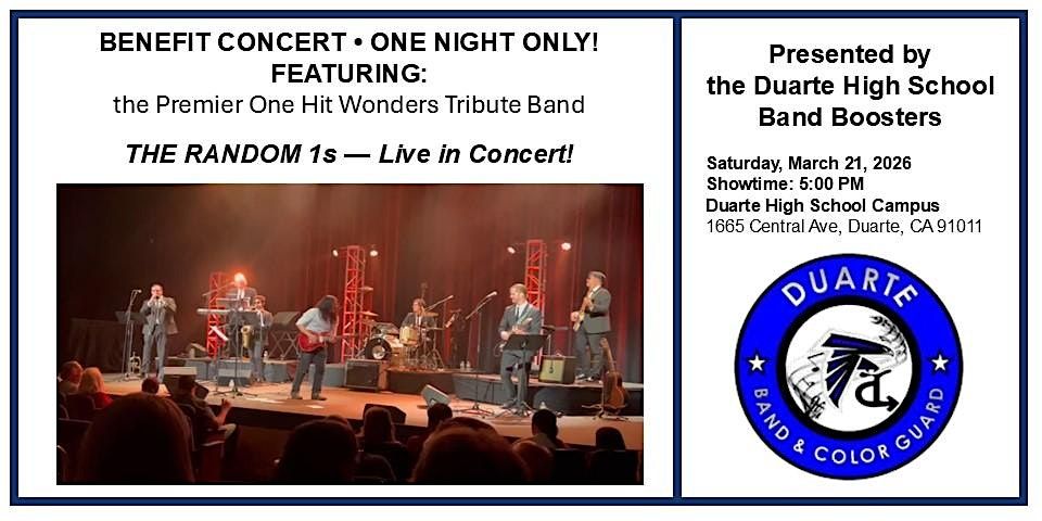 Benefit Concert for Duarte H.S. Music and Preforming Arts Program