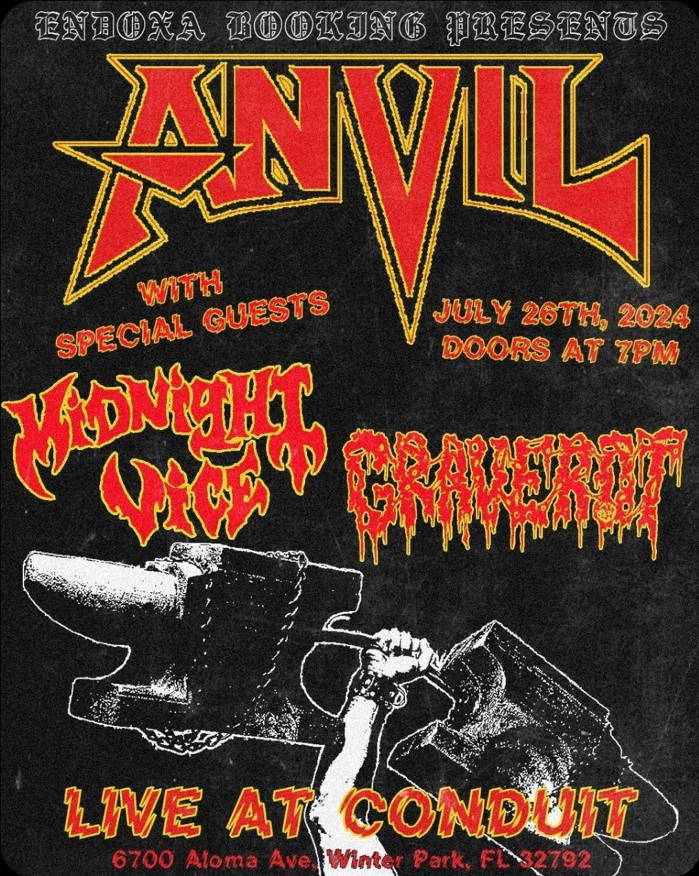 ANVIL - GRAVEROT - MIDNIGHT VICE - PULSIFIER