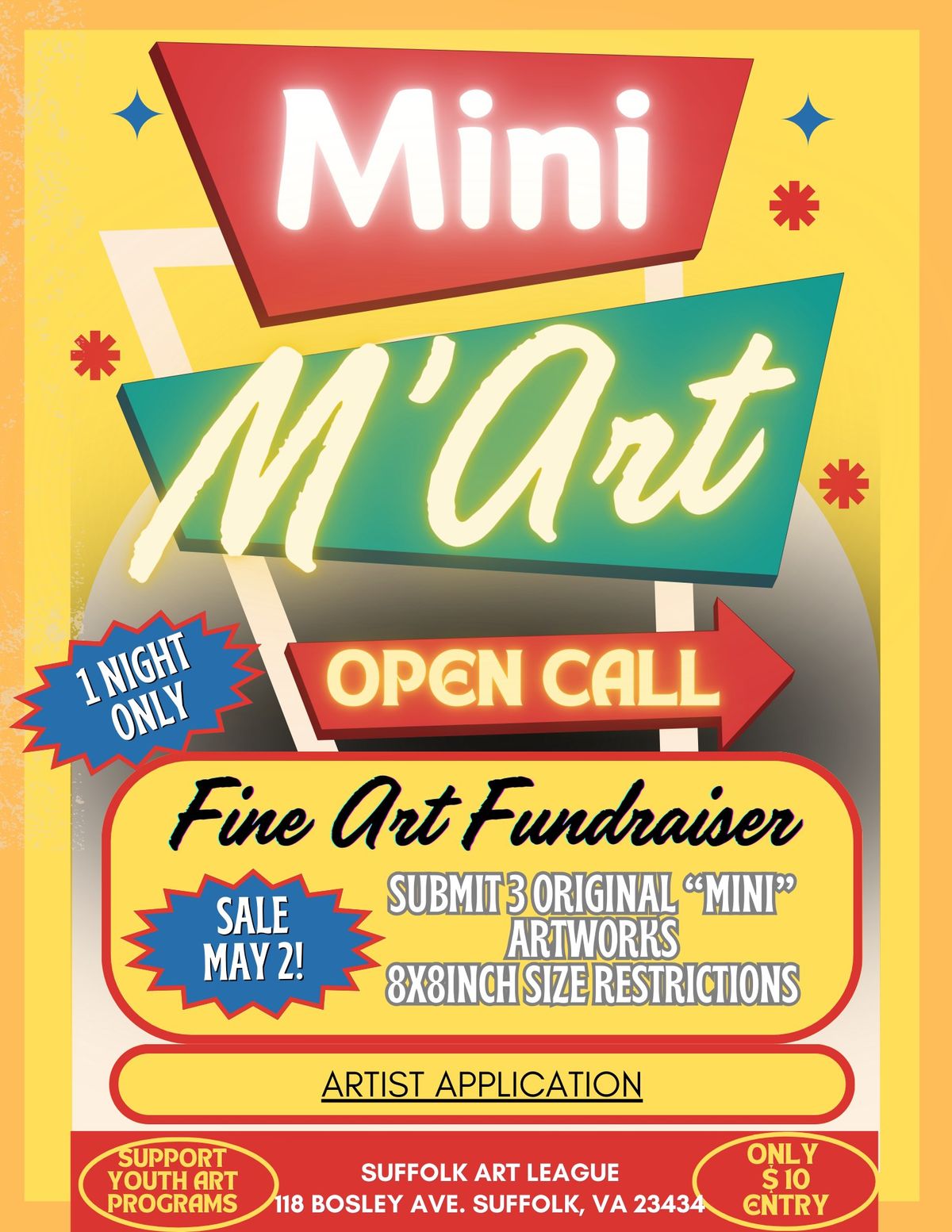 Mini M'Art a Fine Art Fundraiser Open Call for Artists