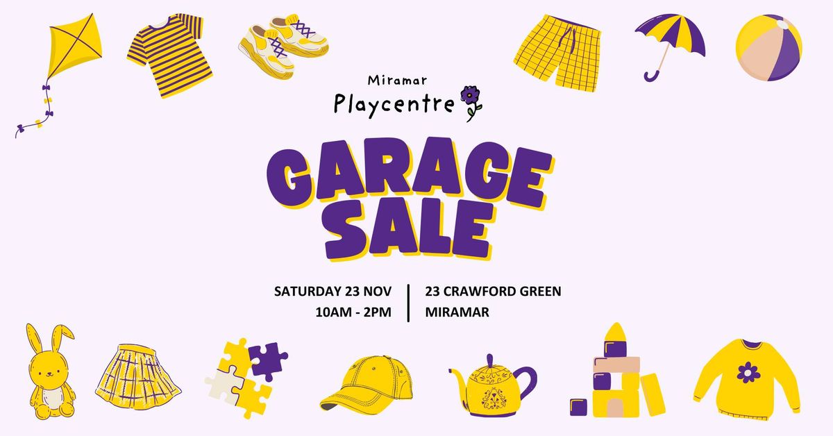 Garage Sale | Miramar Playcentre 