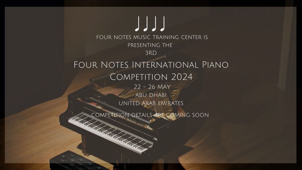 Four Notes International Piano Competition 2024