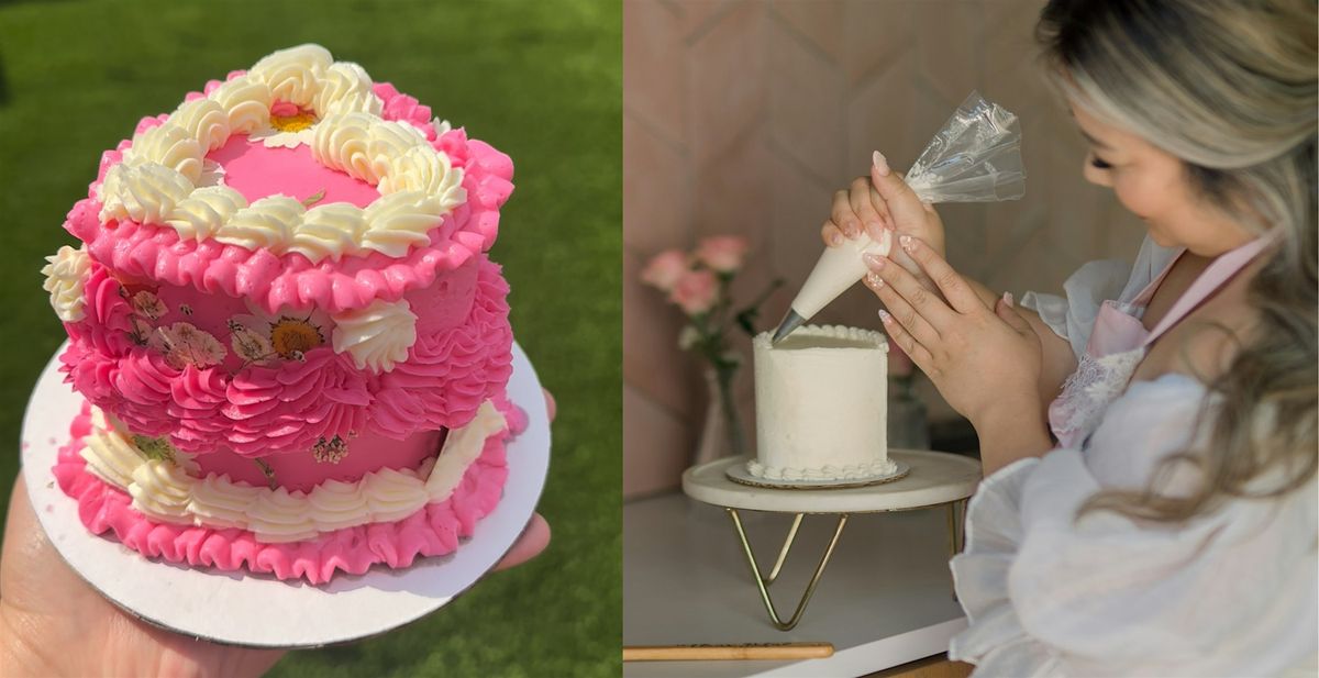 HTX Galentines | Heart Cake Decorating Class in Houston