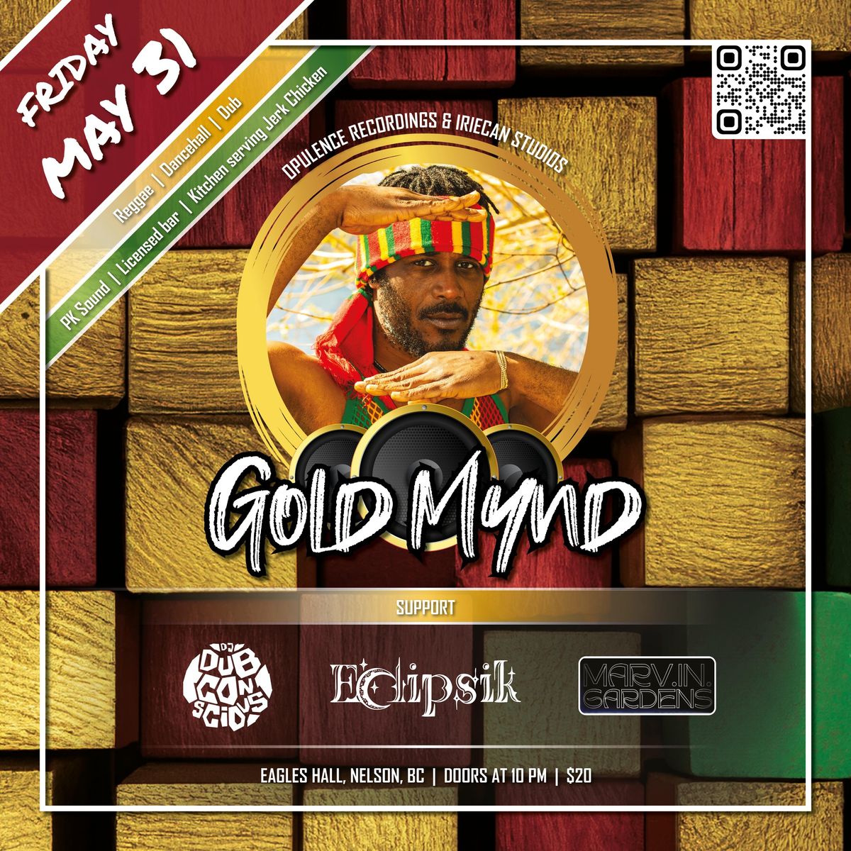 Reggae, Dancehall and Dub Night with Gold Mynd