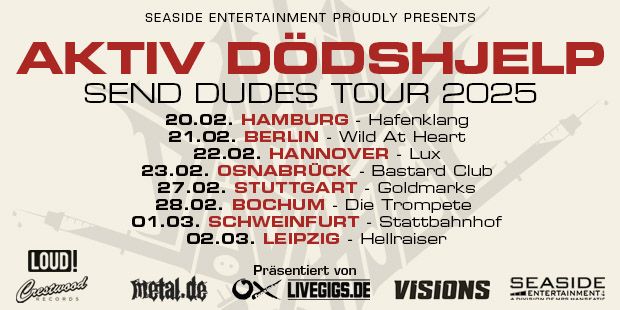 Aktiv D\u00f6dshjelp - Send Dudes Tour 2025 I Schweinfurt