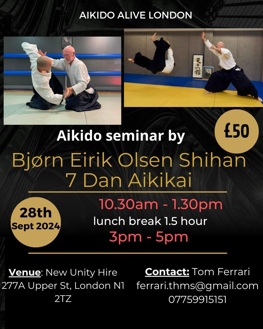 Bj\u00f8rn Eirik Olsen Shihan in London U.K. 