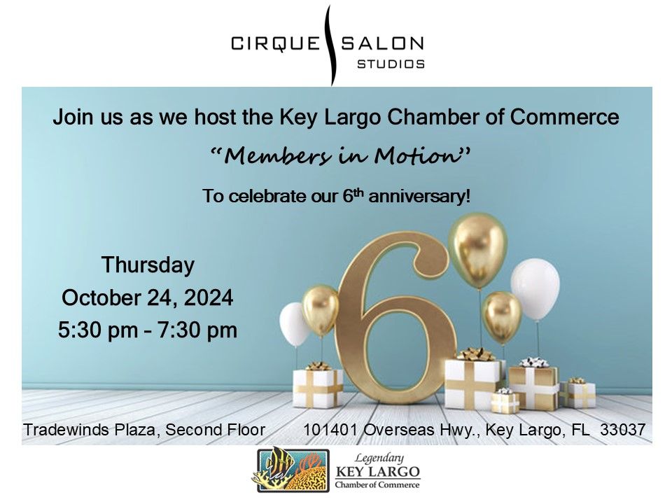 Celebrating 6th Anniversary with Key Largo Chamber of Commerce & Florida Keys Visitor Center