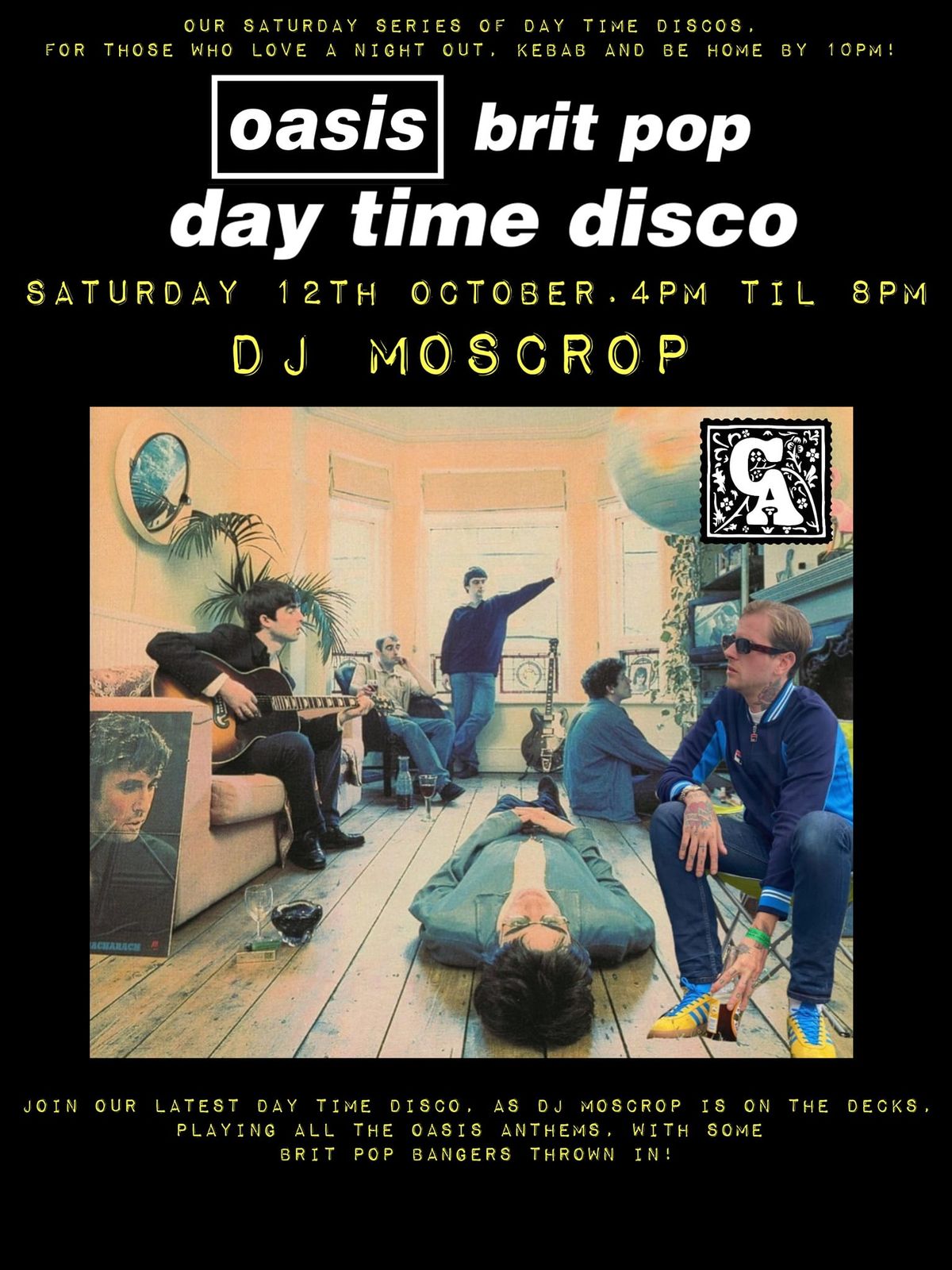 OASIS BRIT POP DAY TIME DISCO