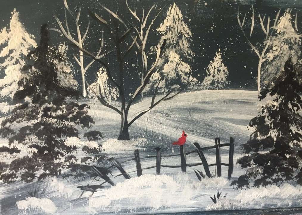 A Meadow in Winter-Paint Party