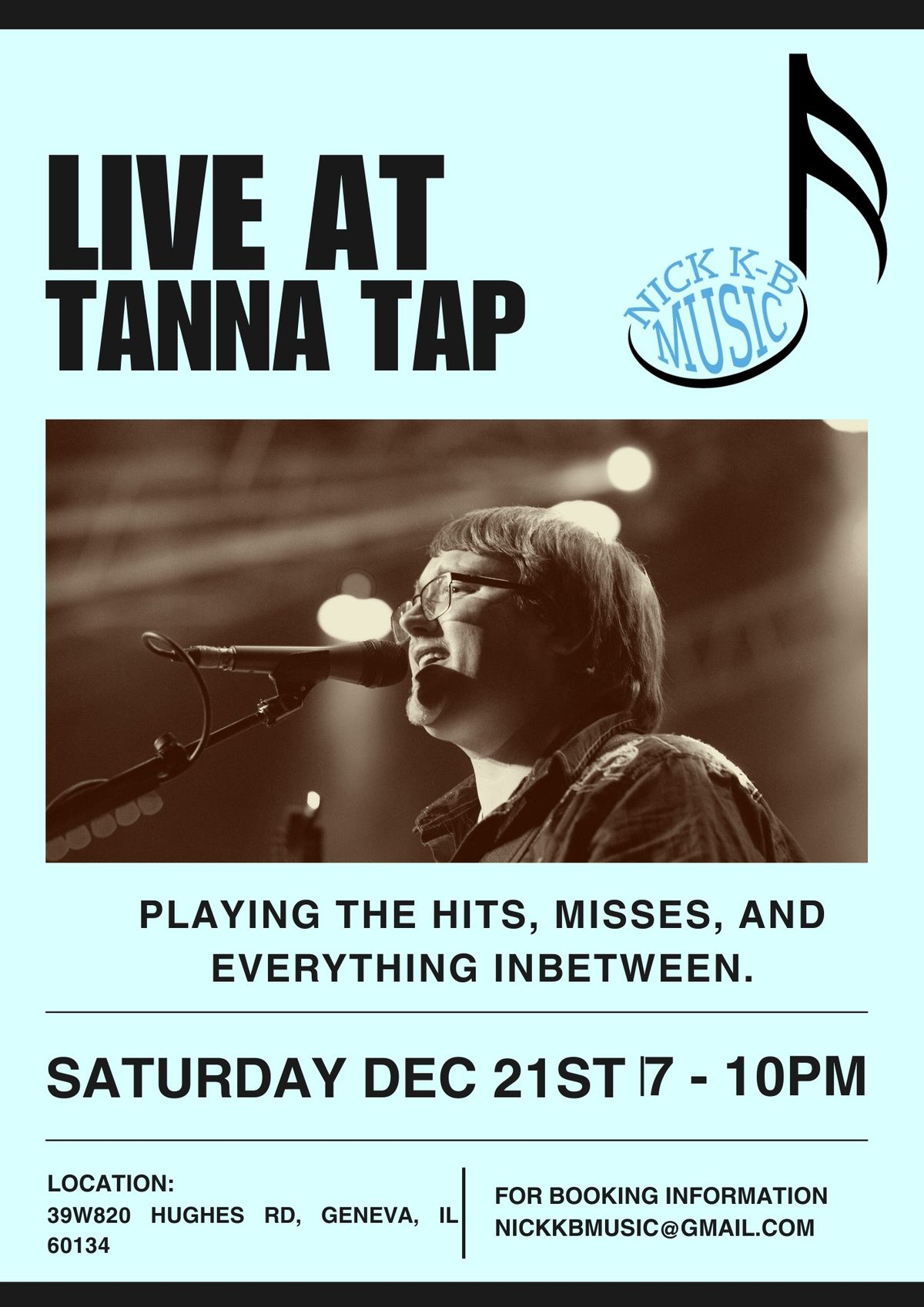 Nick KB Live at Tanna Tap