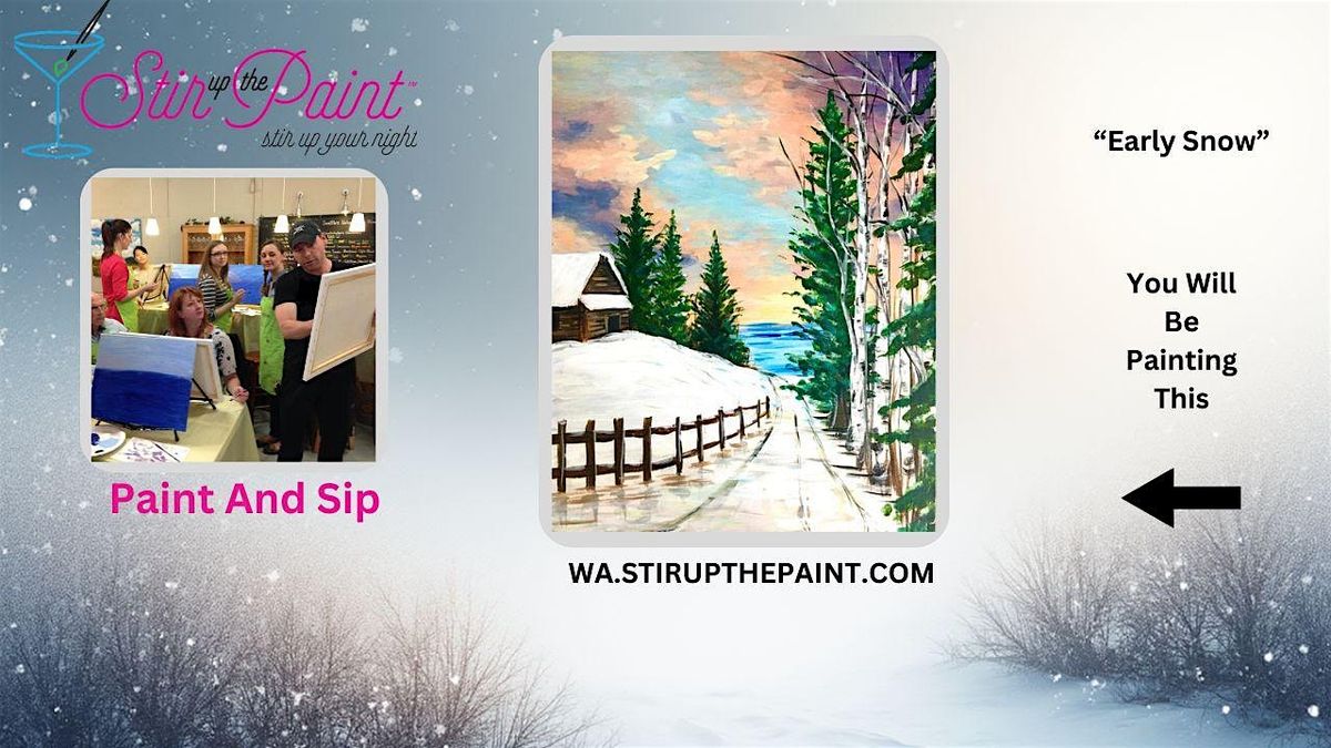 Seattle Paint and Sip, Paint Party, Paint Night  With Stir Up The Paint