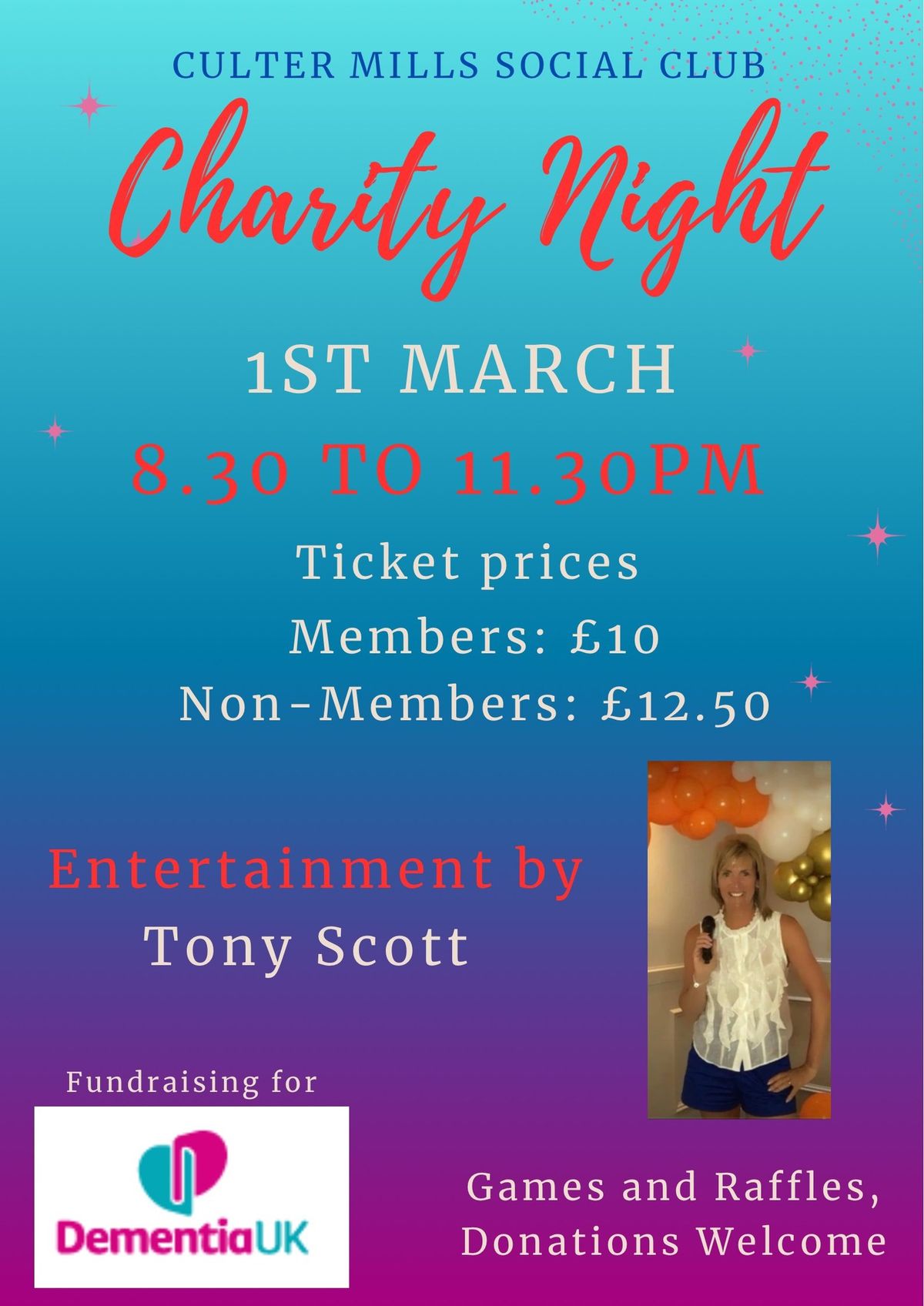 Charity Night with Tony Scott