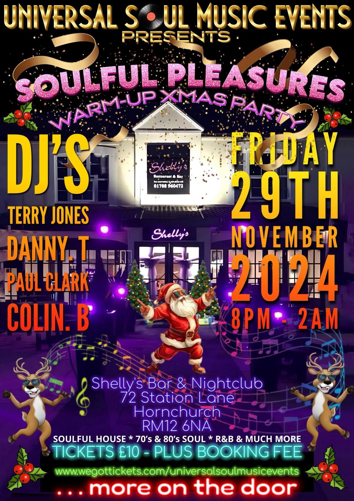 SOULFUL PLEASURES WARM-UP XMAS PARTY! For over 35's!