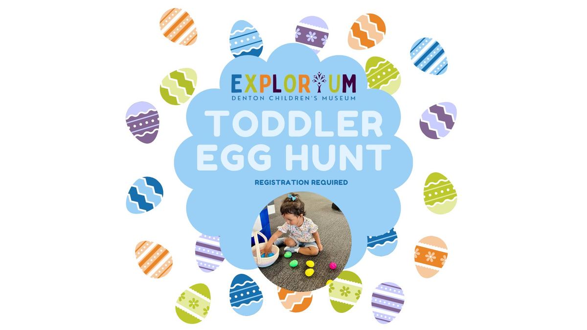 Toddler Egg hunt at Explorium Denton